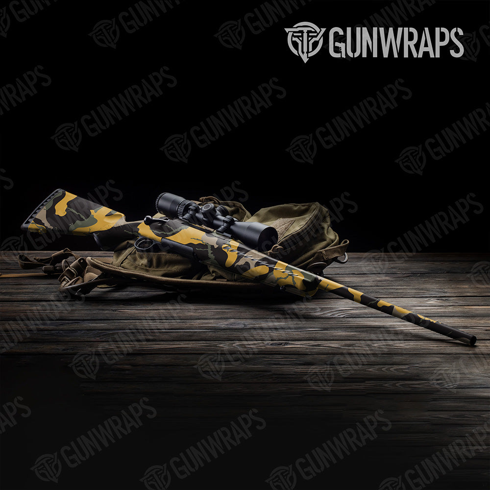 Ragged Militant Yellow Gun Skin Vinyl Wrap