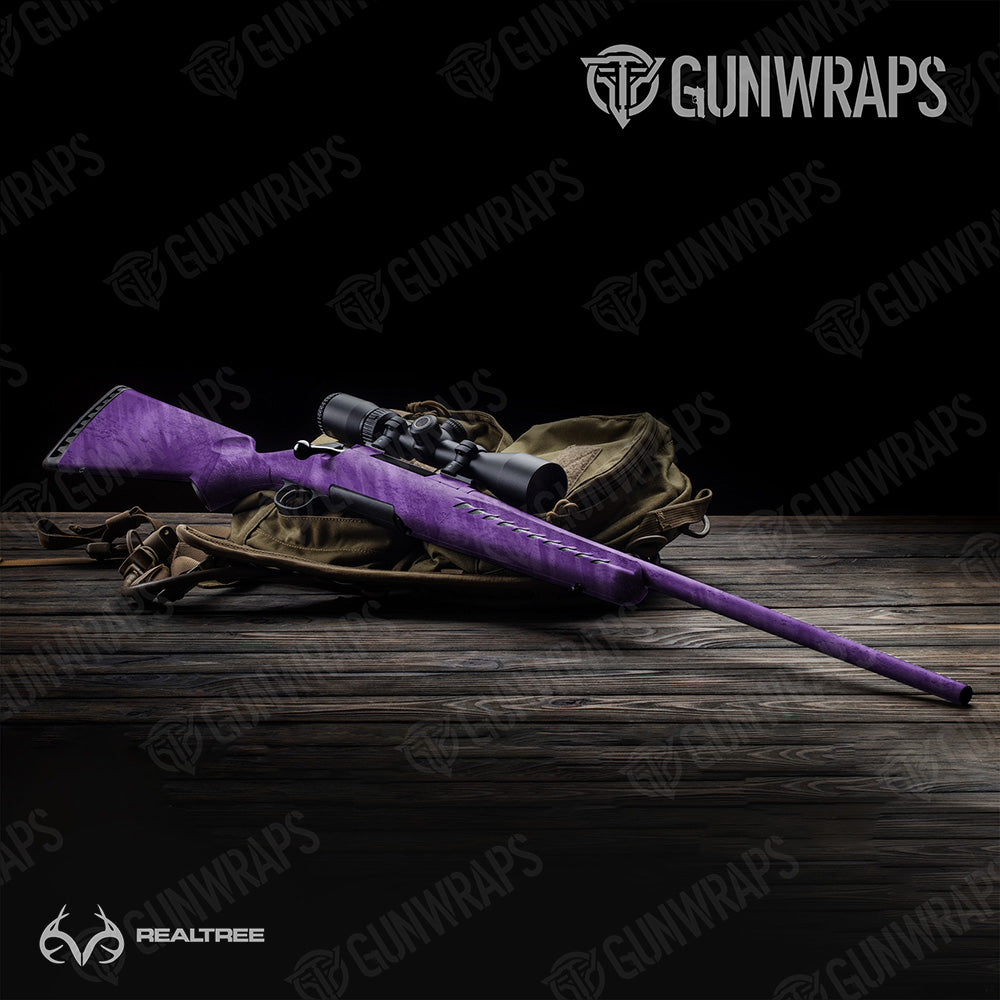 Realtree Fishing Purple Gun Skin Vinyl Wrap