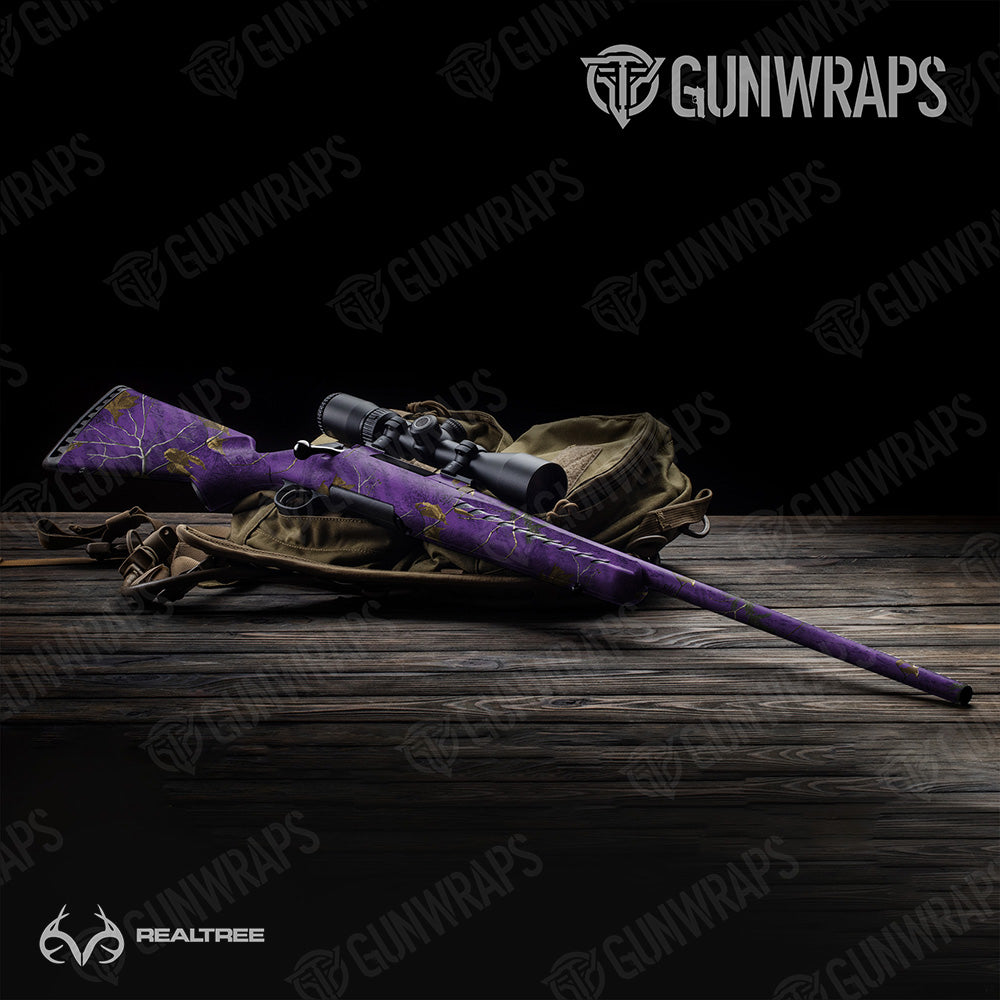 Realtree XTRA Colors Purple Gun Skin Vinyl Wrap