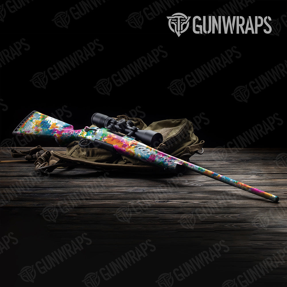 Tie Dye Clementine Kiss Gun Skin Vinyl Wrap