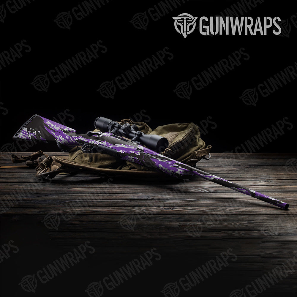 Vietnam Tiger Stripe Purple Tiger Gun Skin Vinyl Wrap