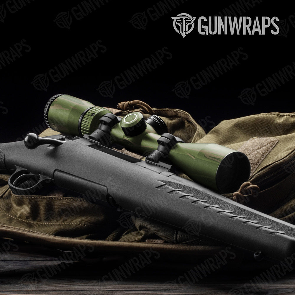 Shredded Army Green Gun Skin Vinyl Wrap