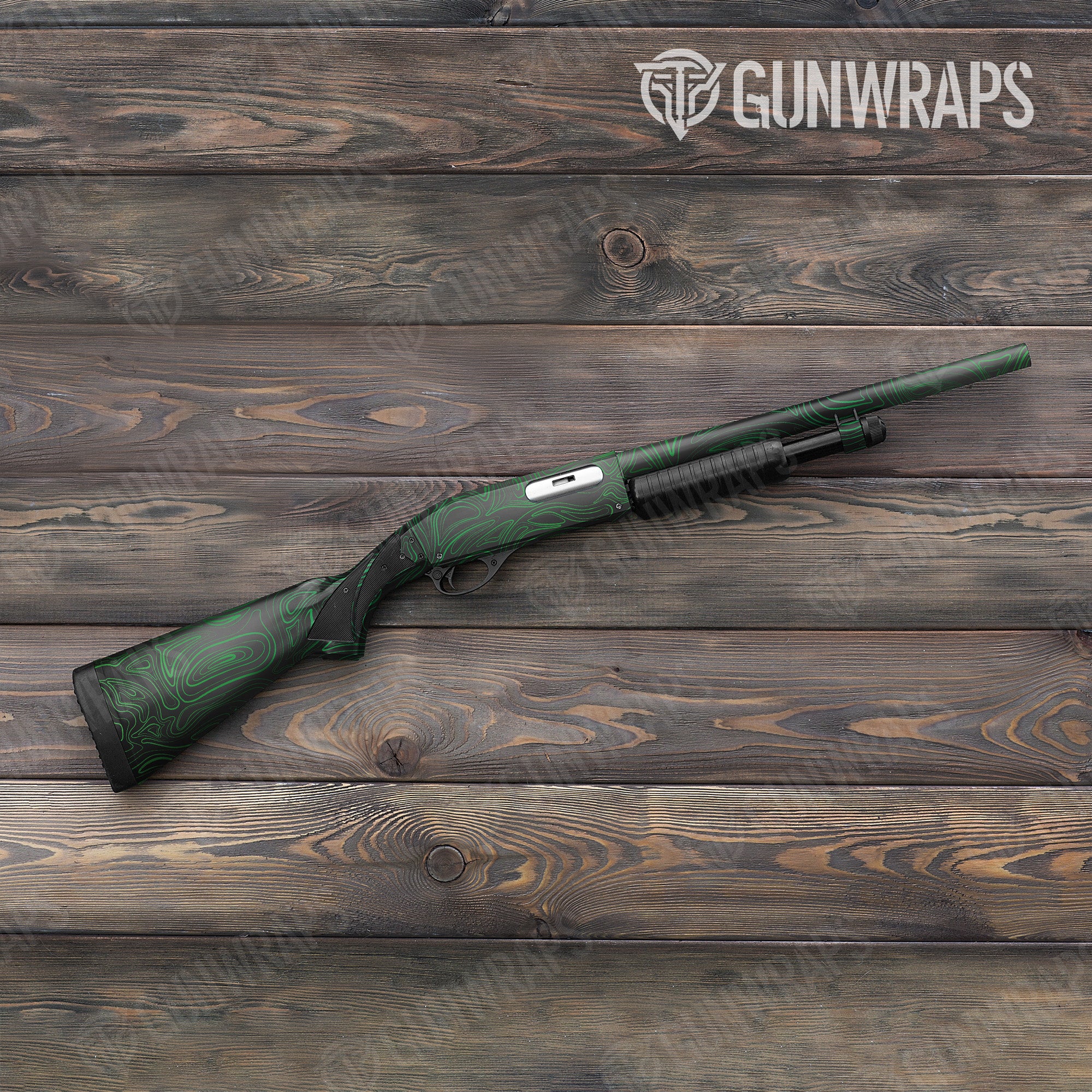 Damascus Green Gun Skin Vinyl Wrap