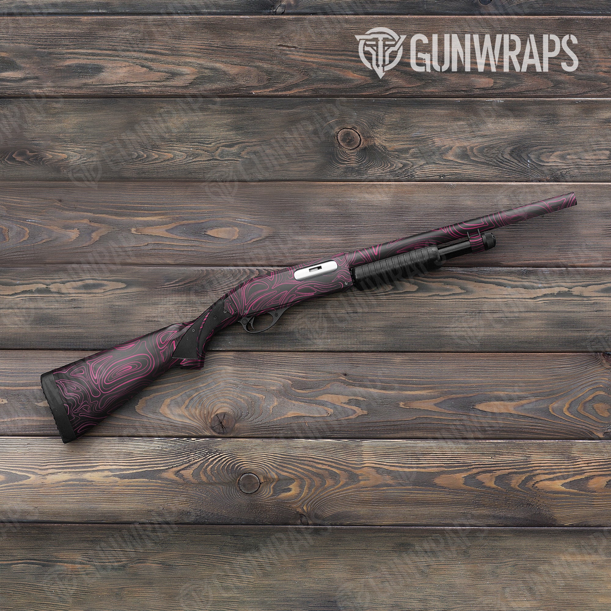 Damascus Magenta Gun Skin Vinyl Wrap