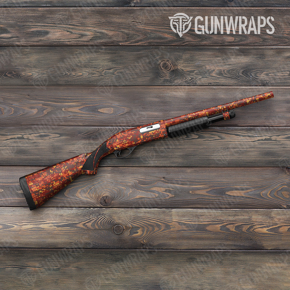 Digital Autumn Gun Skin Vinyl Wrap