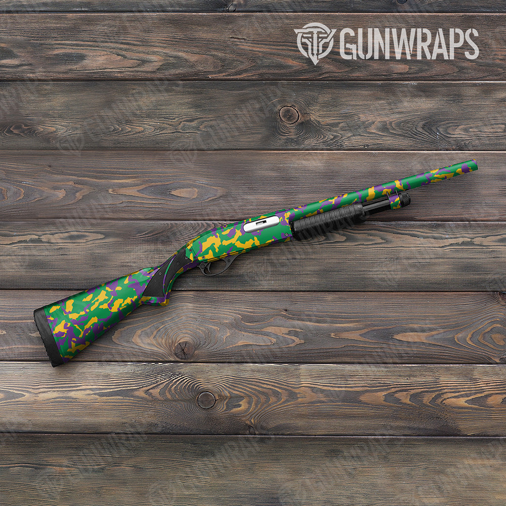 Erratic Mardi Gras Gun Skin Vinyl Wrap