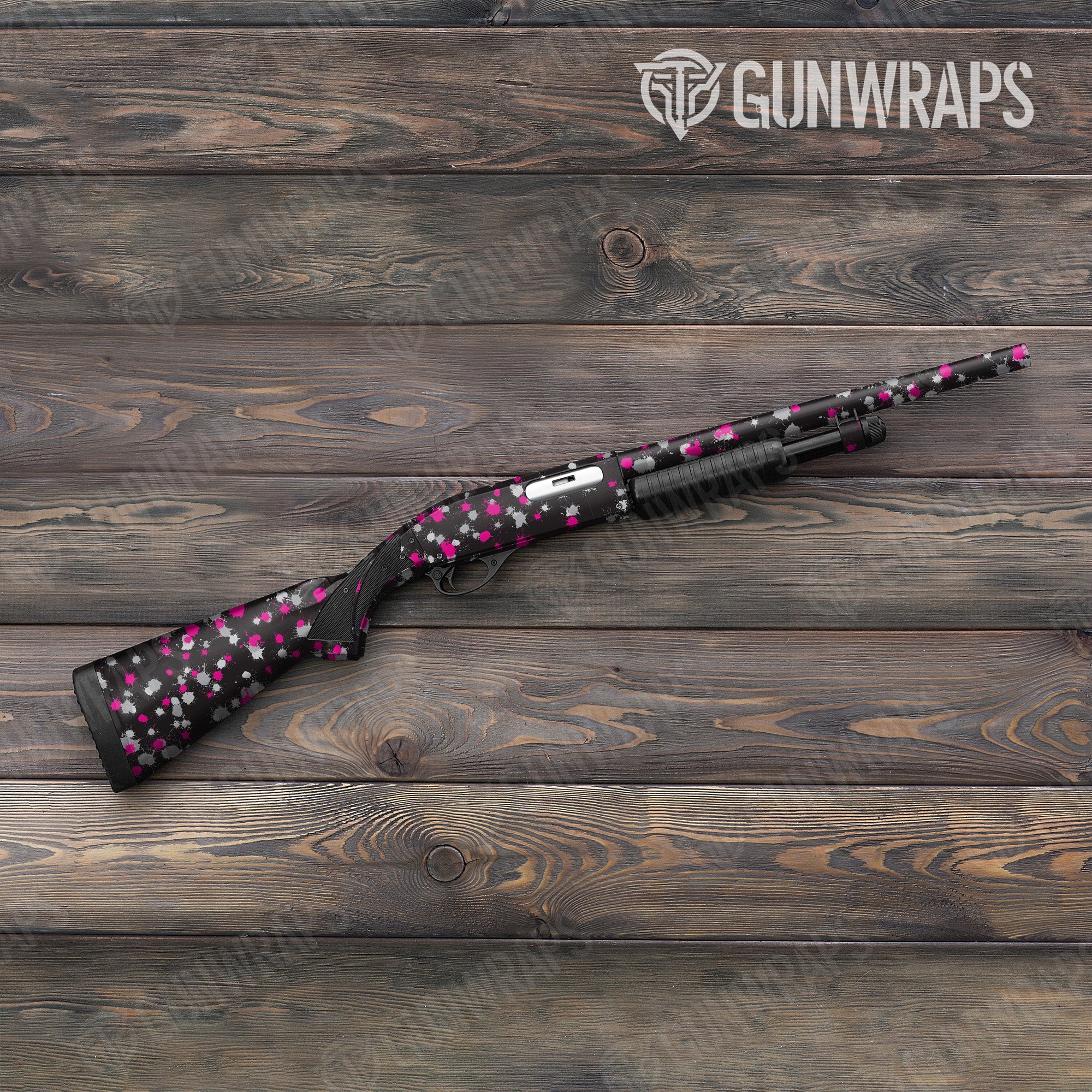 Paintball Magenta Tiger Gun Skin Vinyl Wrap