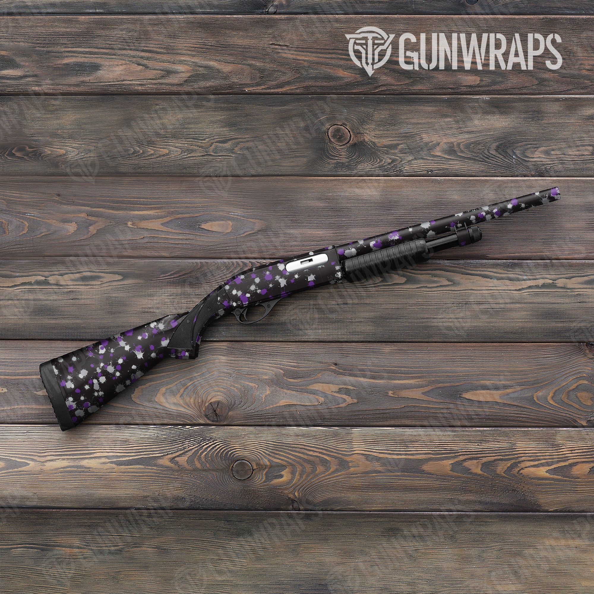 Paintball Purple Tiger Gun Skin Vinyl Wrap