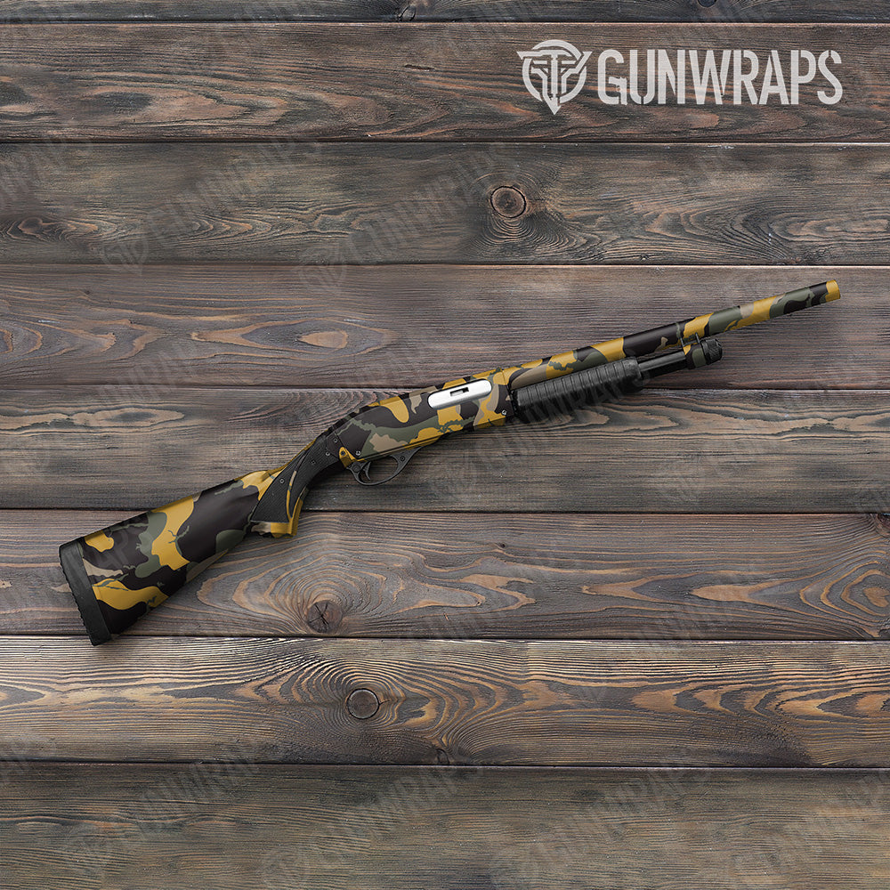Ragged Militant Yellow Gun Skin Vinyl Wrap