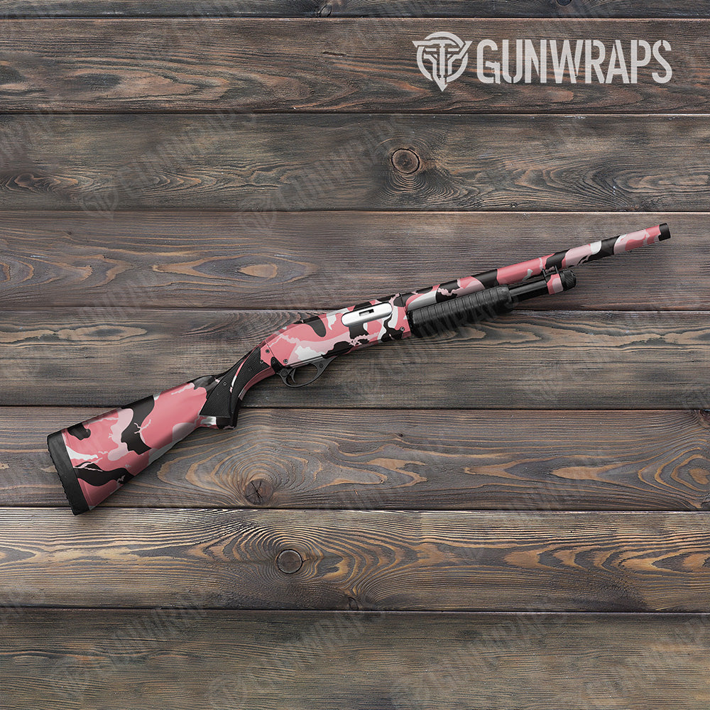Ragged Pink Gun Skin Vinyl Wrap