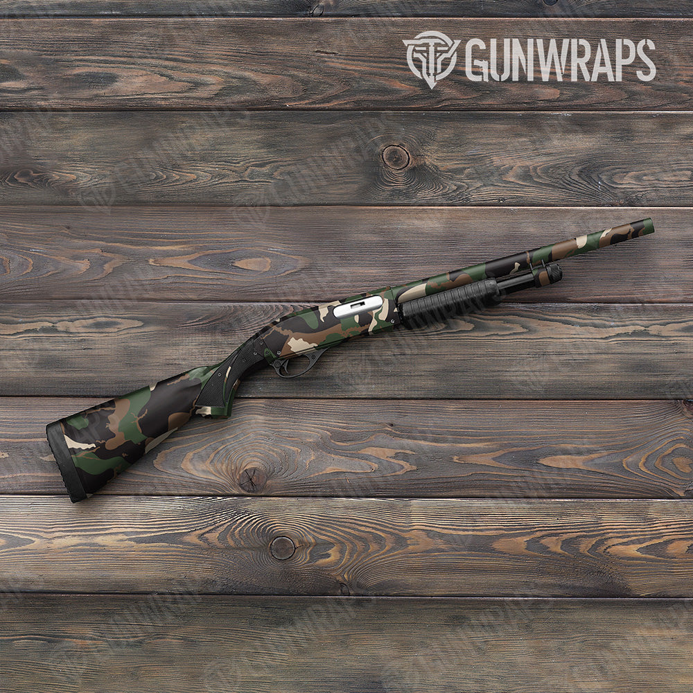 Ragged Woodland Gun Skin Vinyl Wrap