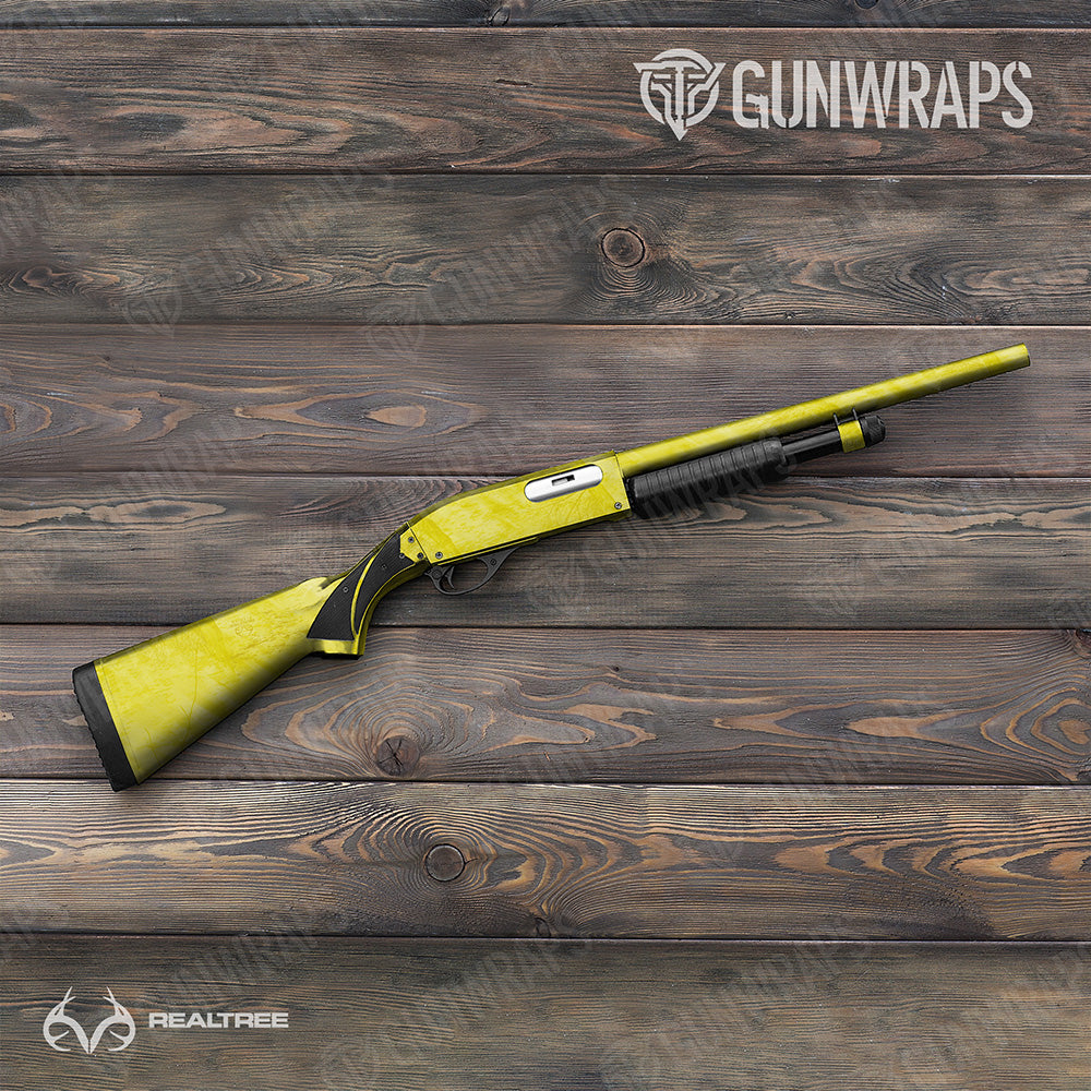 Realtree Fishing Yellow Gun Skin Vinyl Wrap