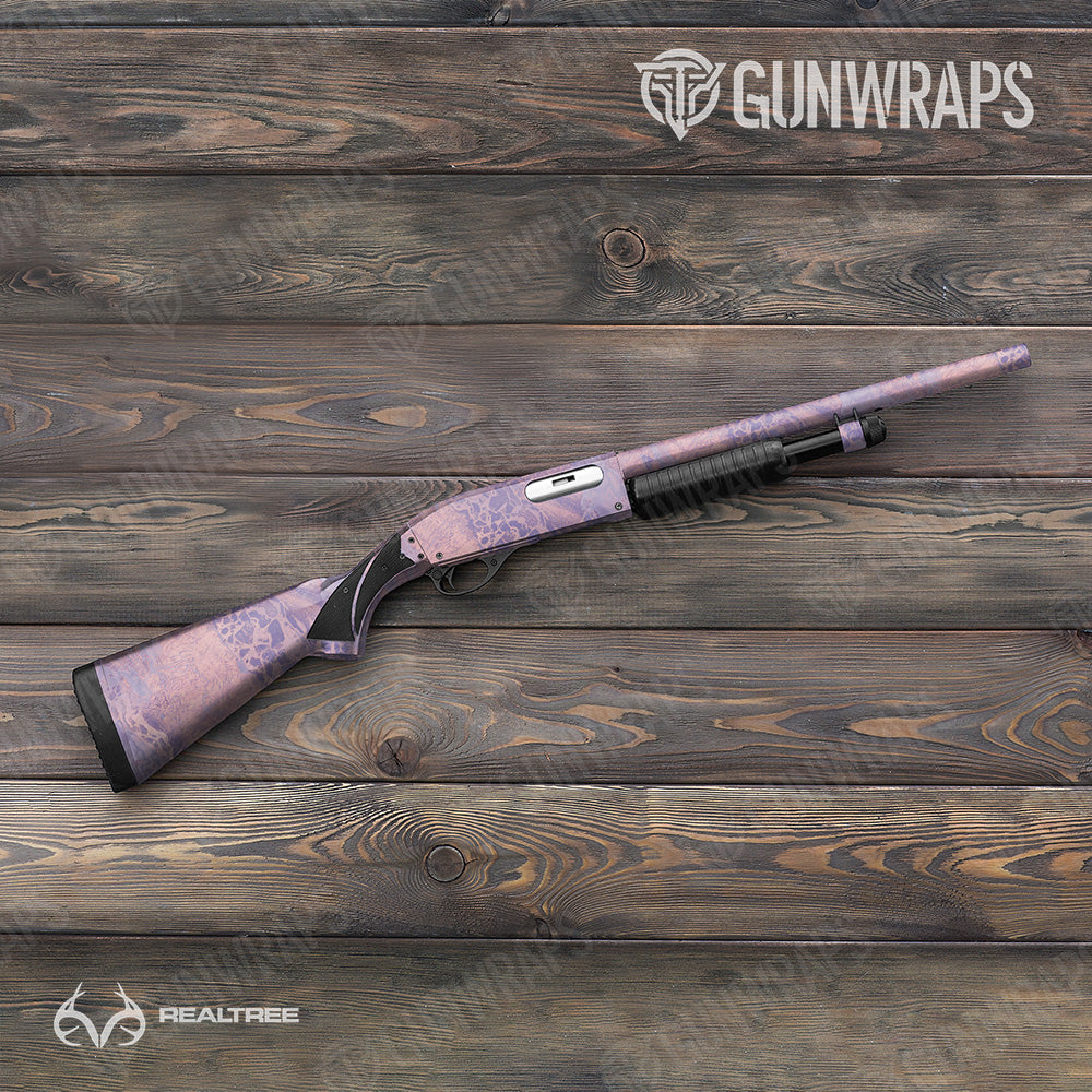 Realtree WAV3 Purple Rose Gun Skin Vinyl Wrap