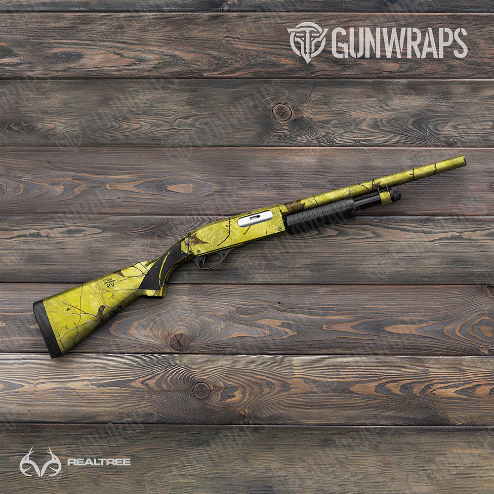 Realtree XTRA Colors Yellow Gun Skin Vinyl Wrap