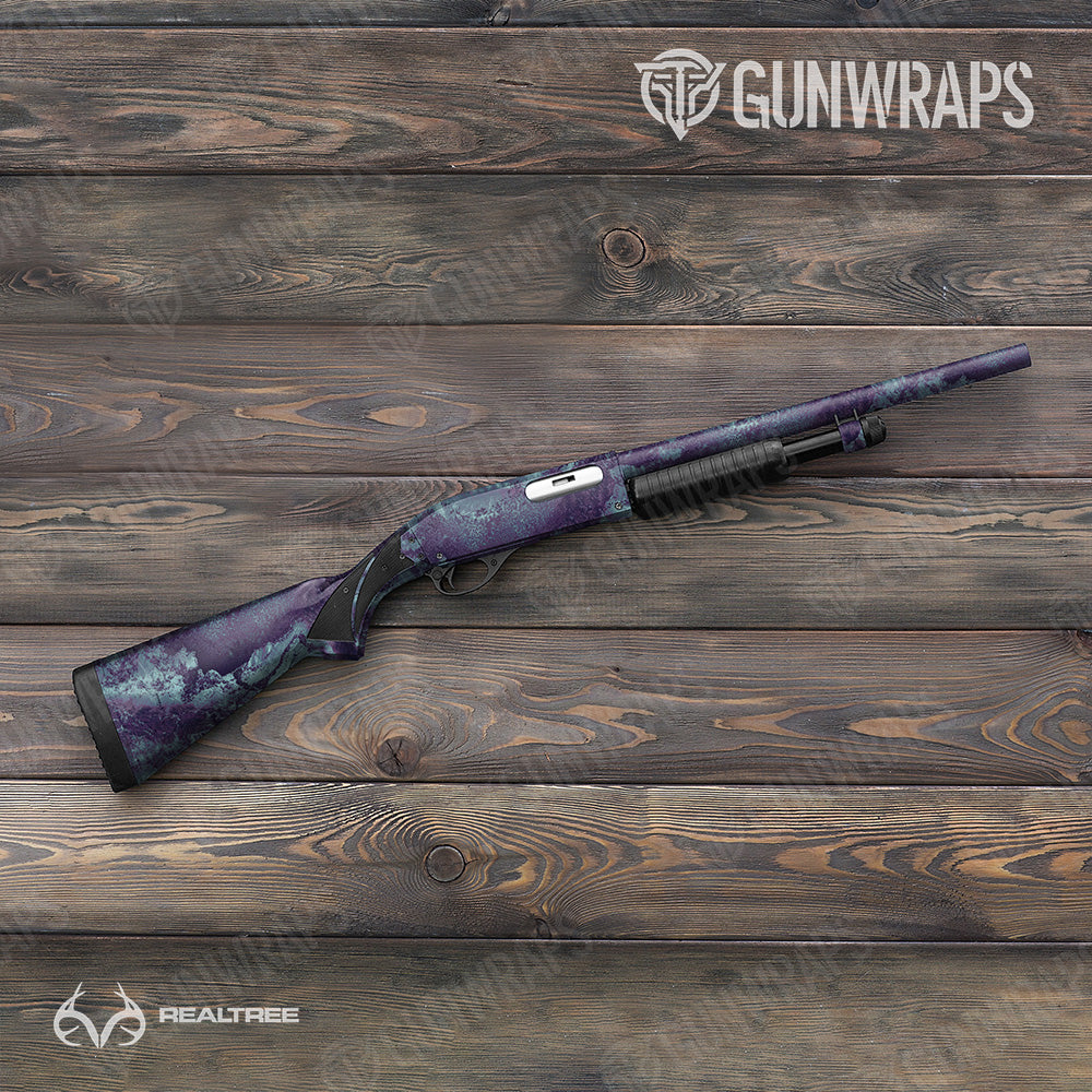 Realtree XTREME Frozen Grape Gun Skin Vinyl Wrap