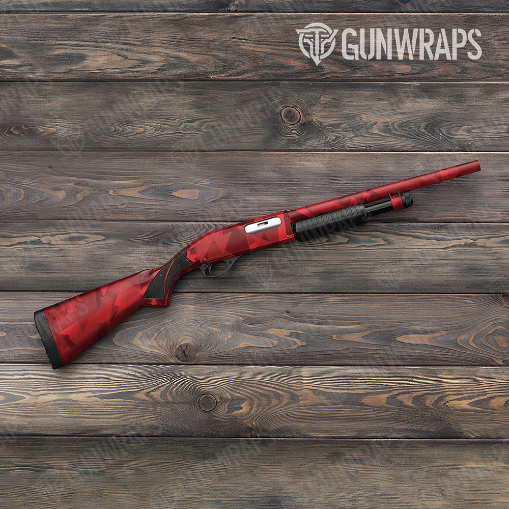 Shattered Elite Red Gun Skin Vinyl Wrap