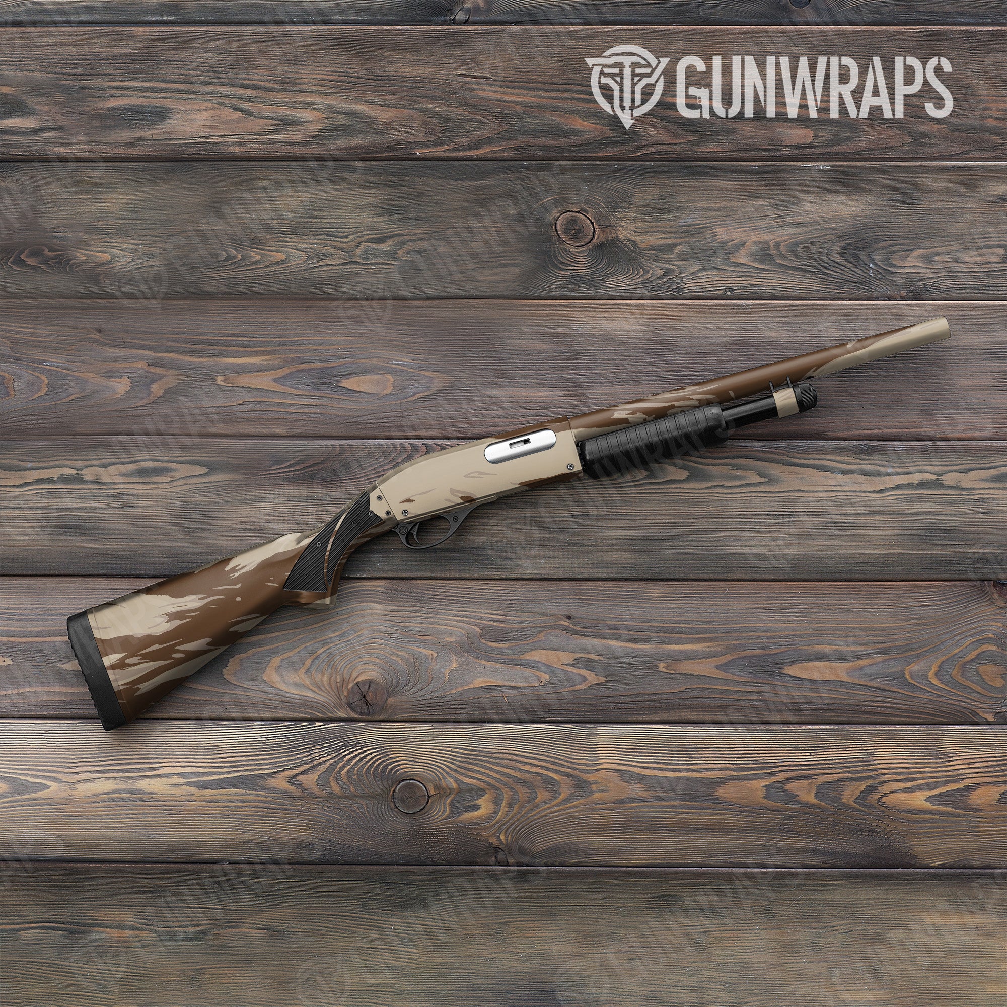 Shredded Desert Gun Skin Vinyl Wrap