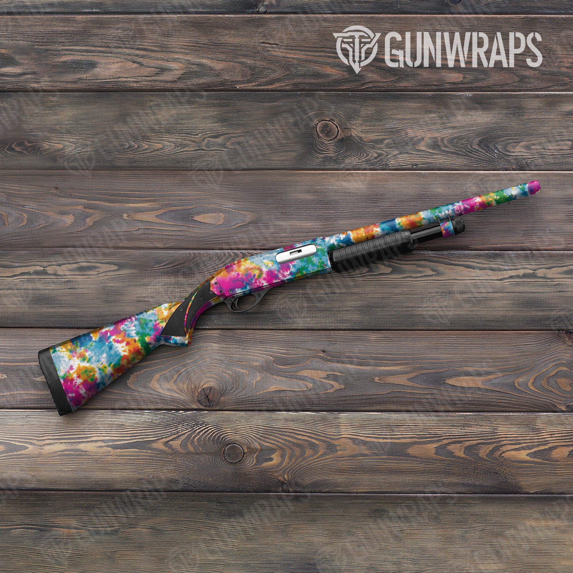 Tie Dye Clementine Kiss Gun Skin Vinyl Wrap