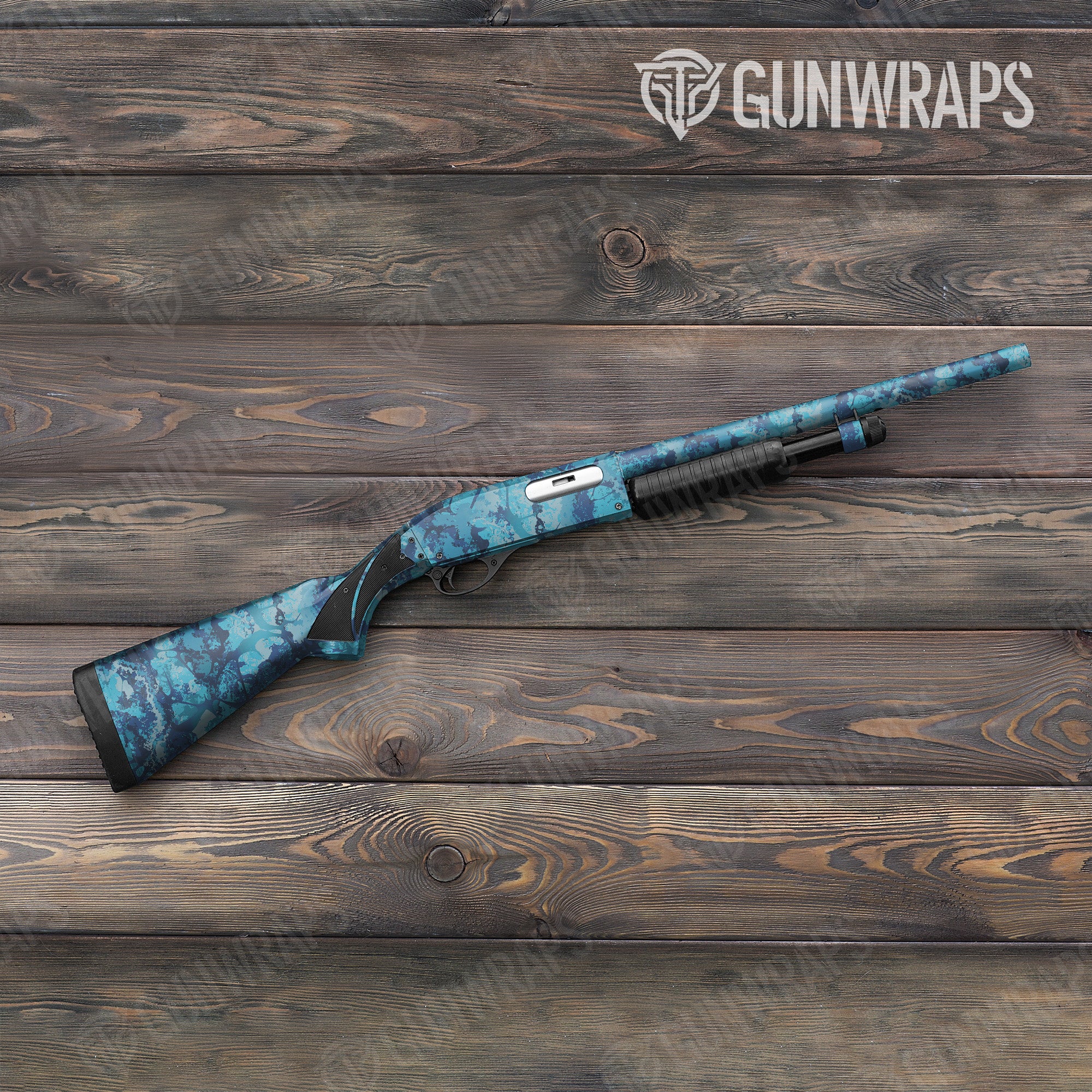 Veil Stoke Aqua Gun Skin Vinyl Wrap