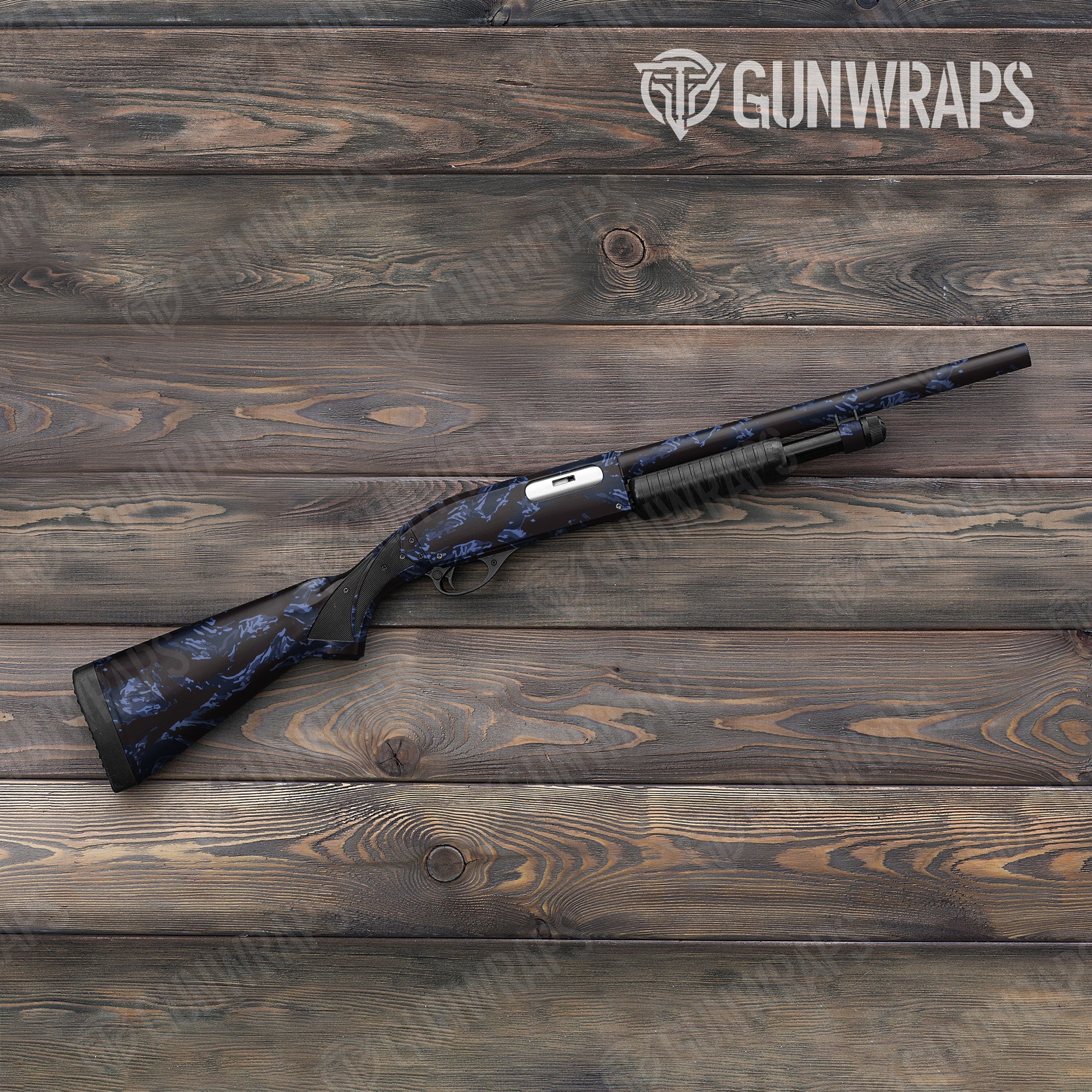 Vietnam Tiger Stripe Blue Midnight Gun Skin Vinyl Wrap