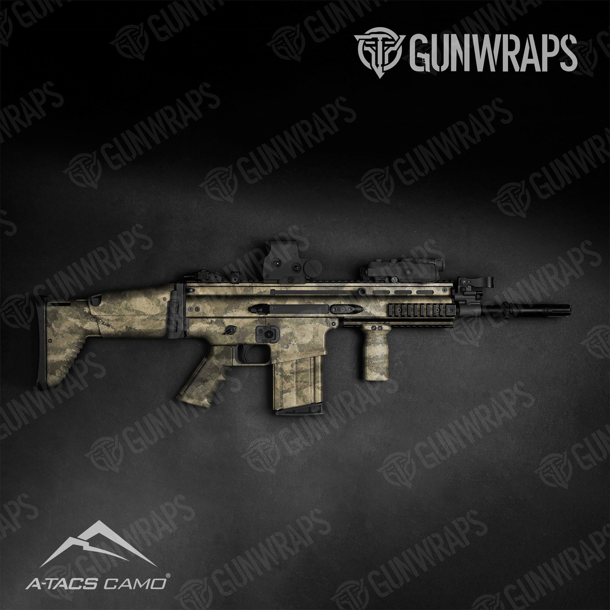 A-TACS AU-X Gun Skin Vinyl Wrap