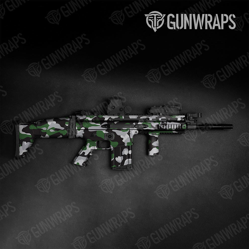 Classic Green Tiger Gun Skin Vinyl Wrap