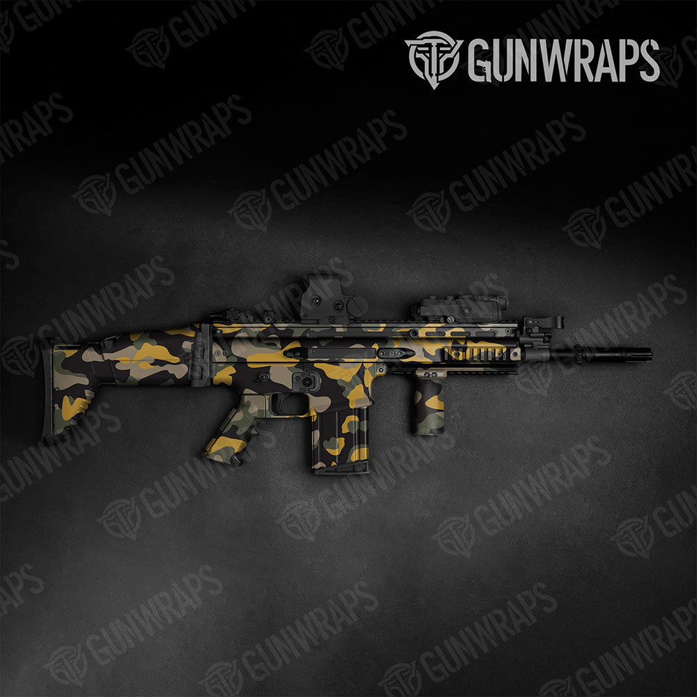 Classic Militant Yellow Gun Skin Vinyl Wrap