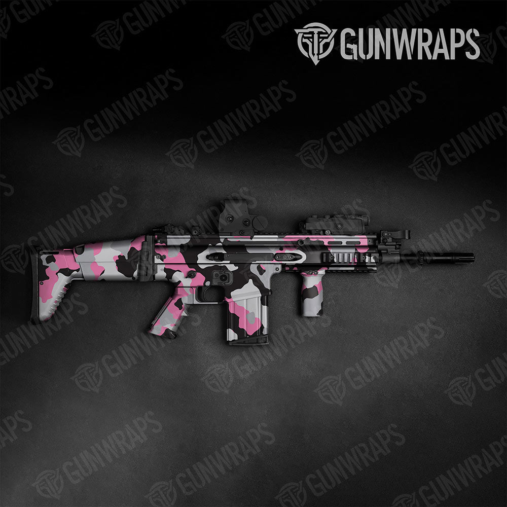Cumulus Pink Tiger Gun Skin Vinyl Wrap