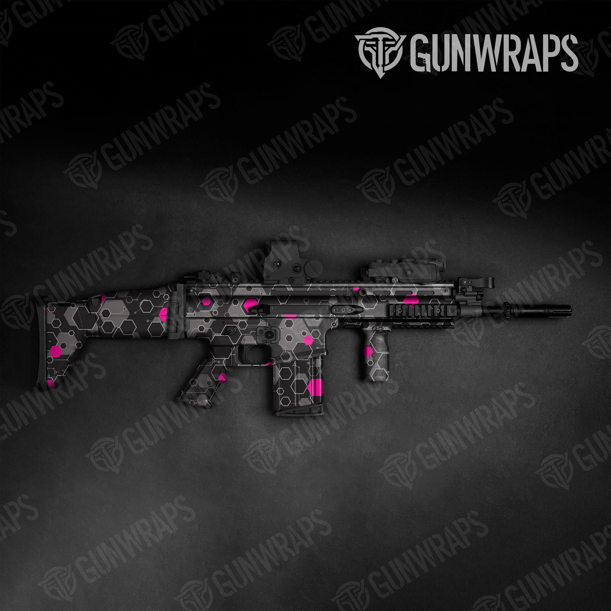 Hex DNA Magenta Gun Skin Vinyl Wrap
