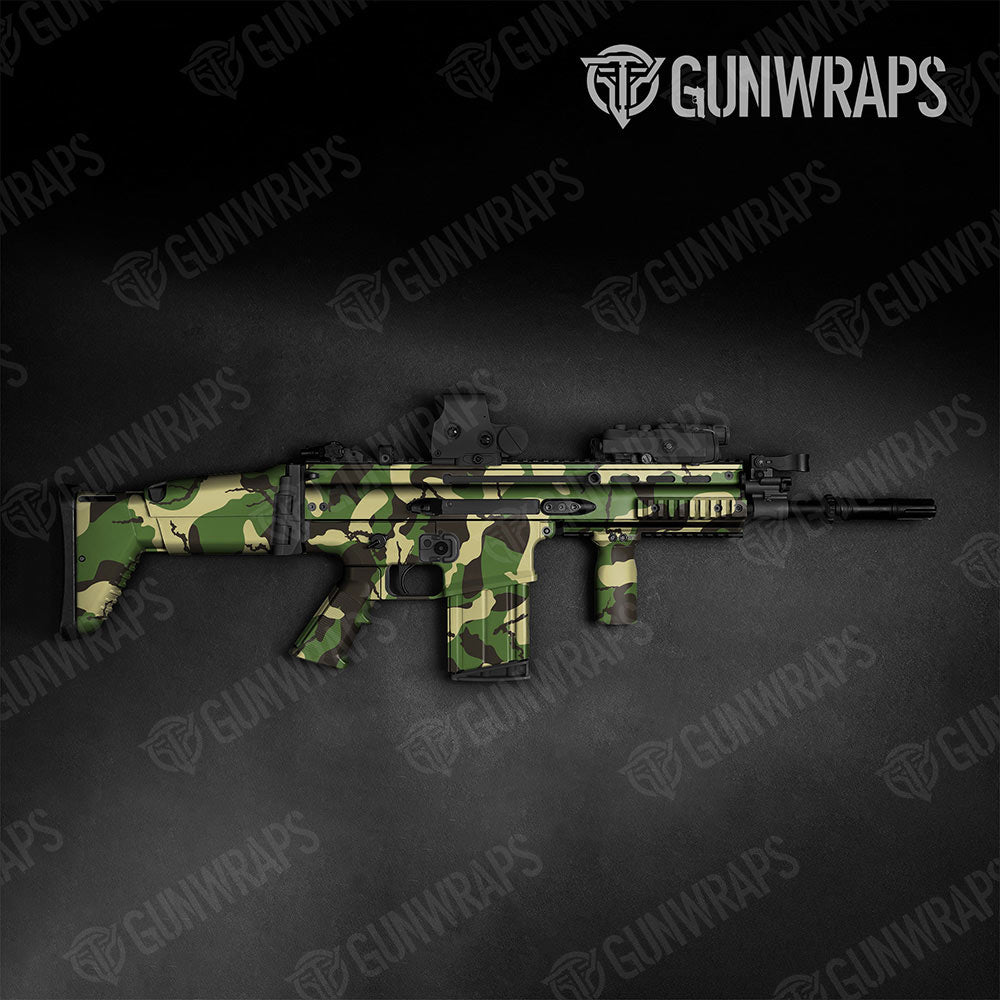 Ragged Jungle Gun Skin Vinyl Wrap