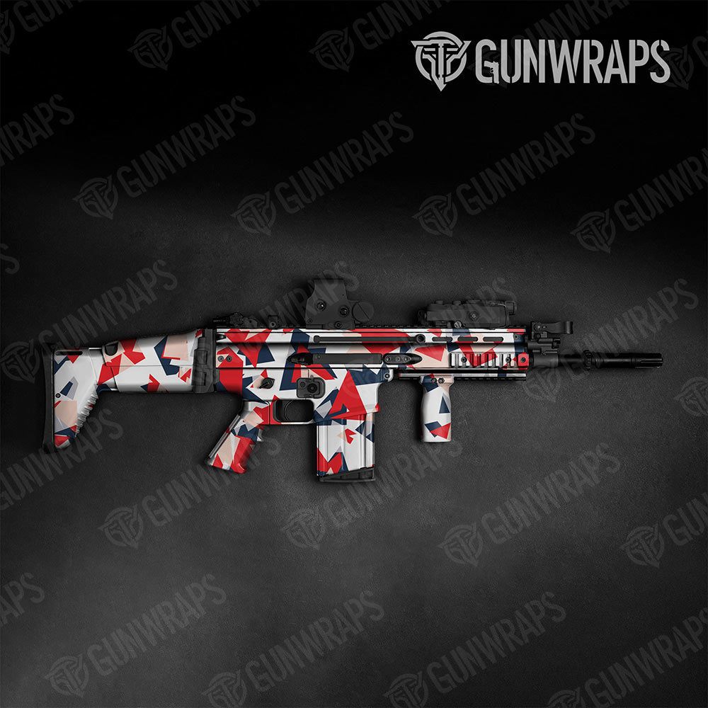 Shattered America Gun Skin Vinyl Wrap