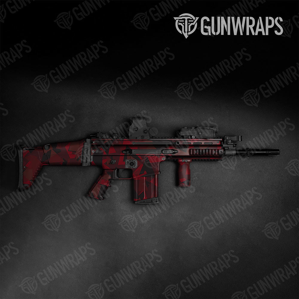 Shattered Vampire Red Gun Skin Vinyl Wrap