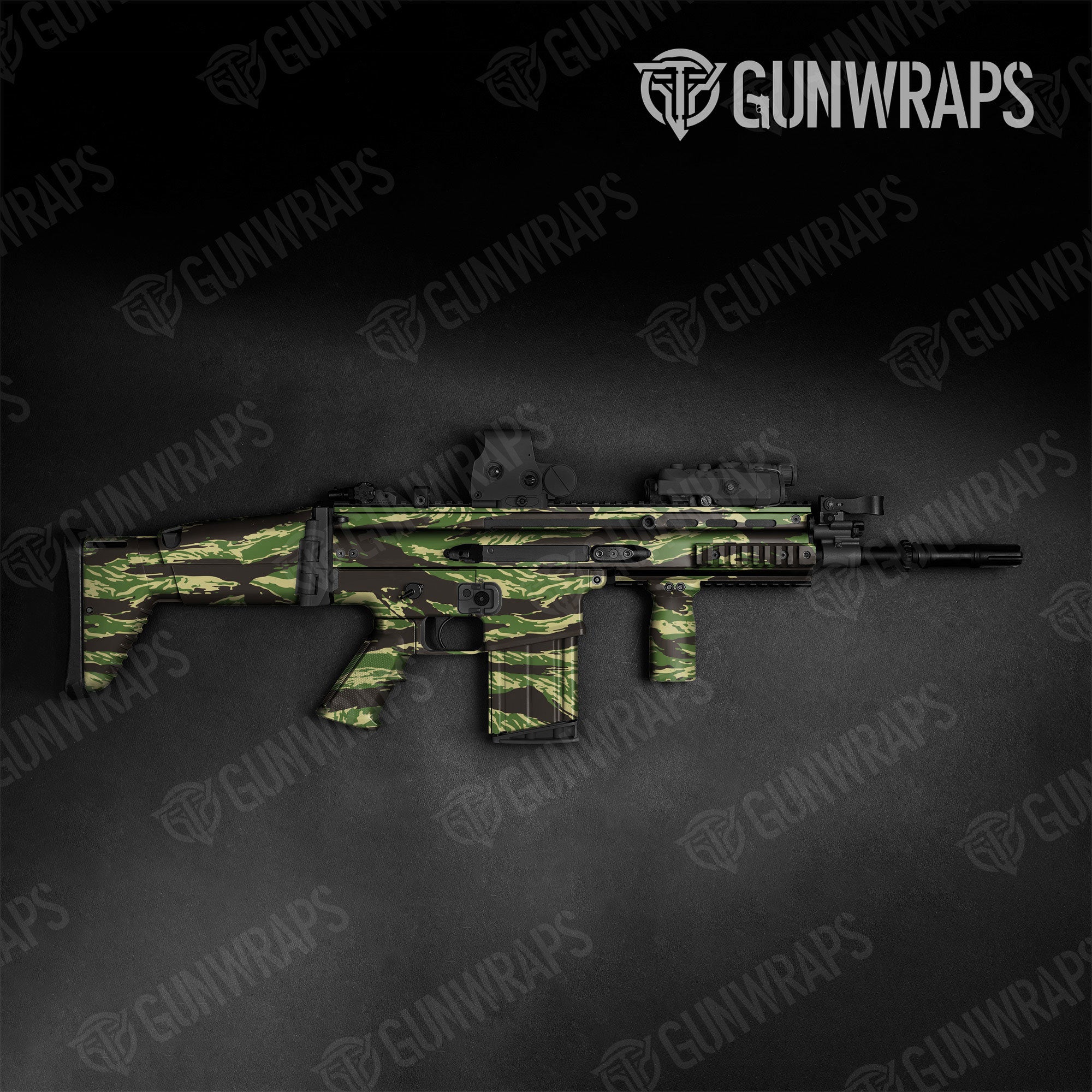 Vietnam Tiger Stripe Jungle Gun Skin Vinyl Wrap