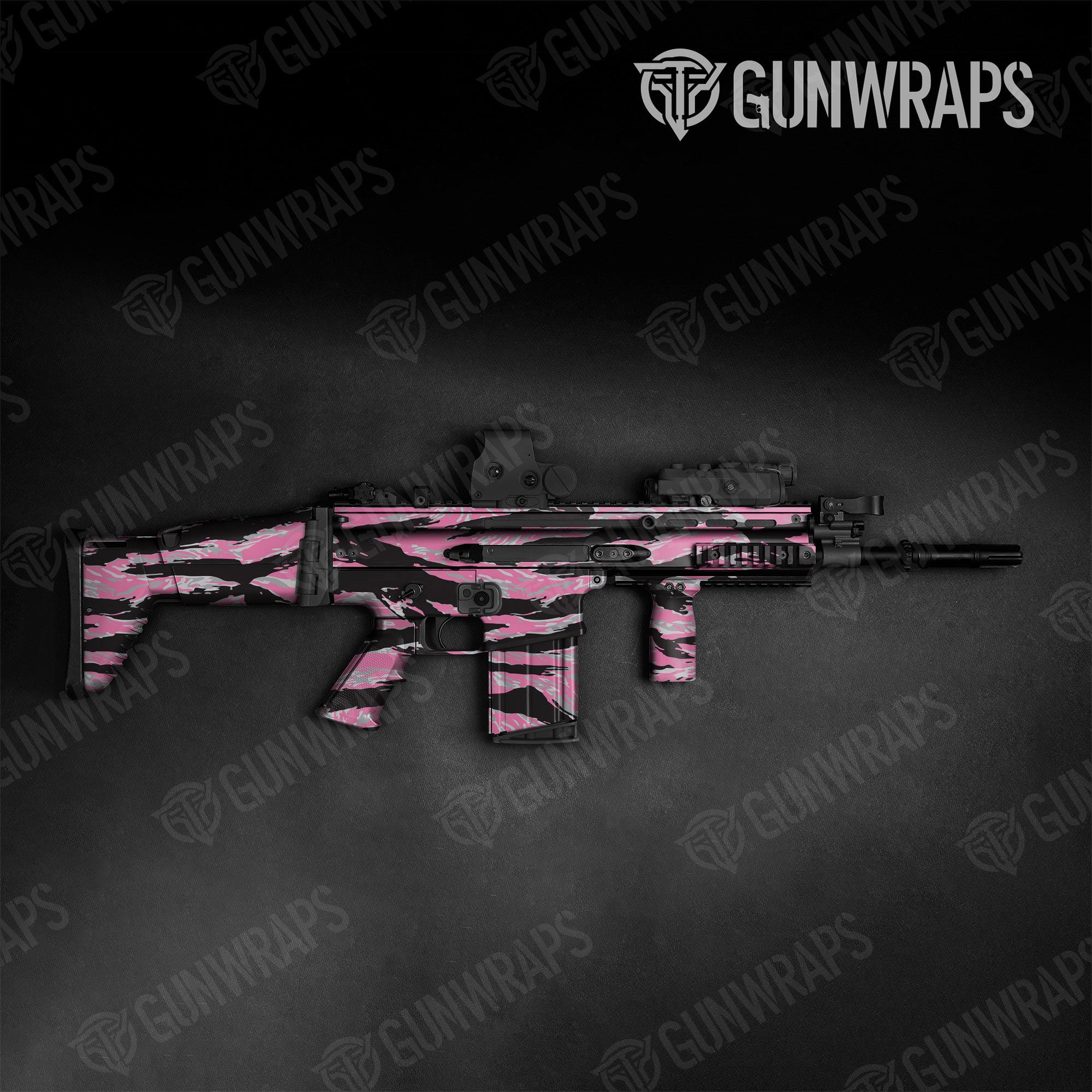 Vietnam Tiger Stripe Pink Tiger Gun Skin Vinyl Wrap