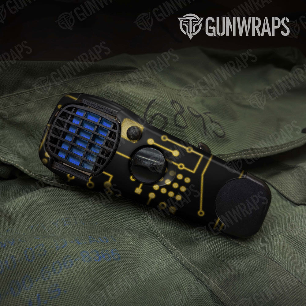 Thermacell Circuit Board Yellow Gun Skin Vinyl Wrap