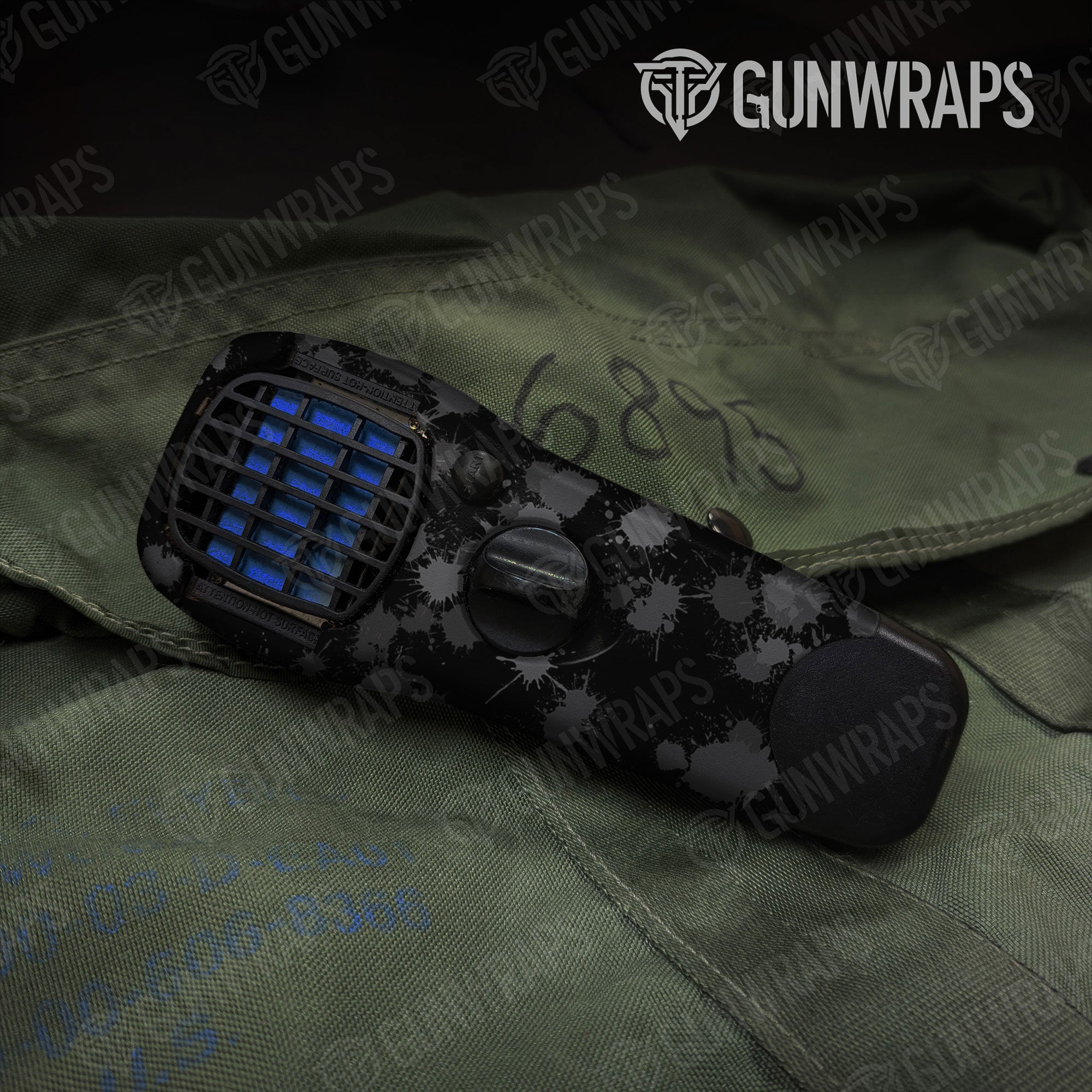 Paintball Elite Black Gun Skin Vinyl Wrap