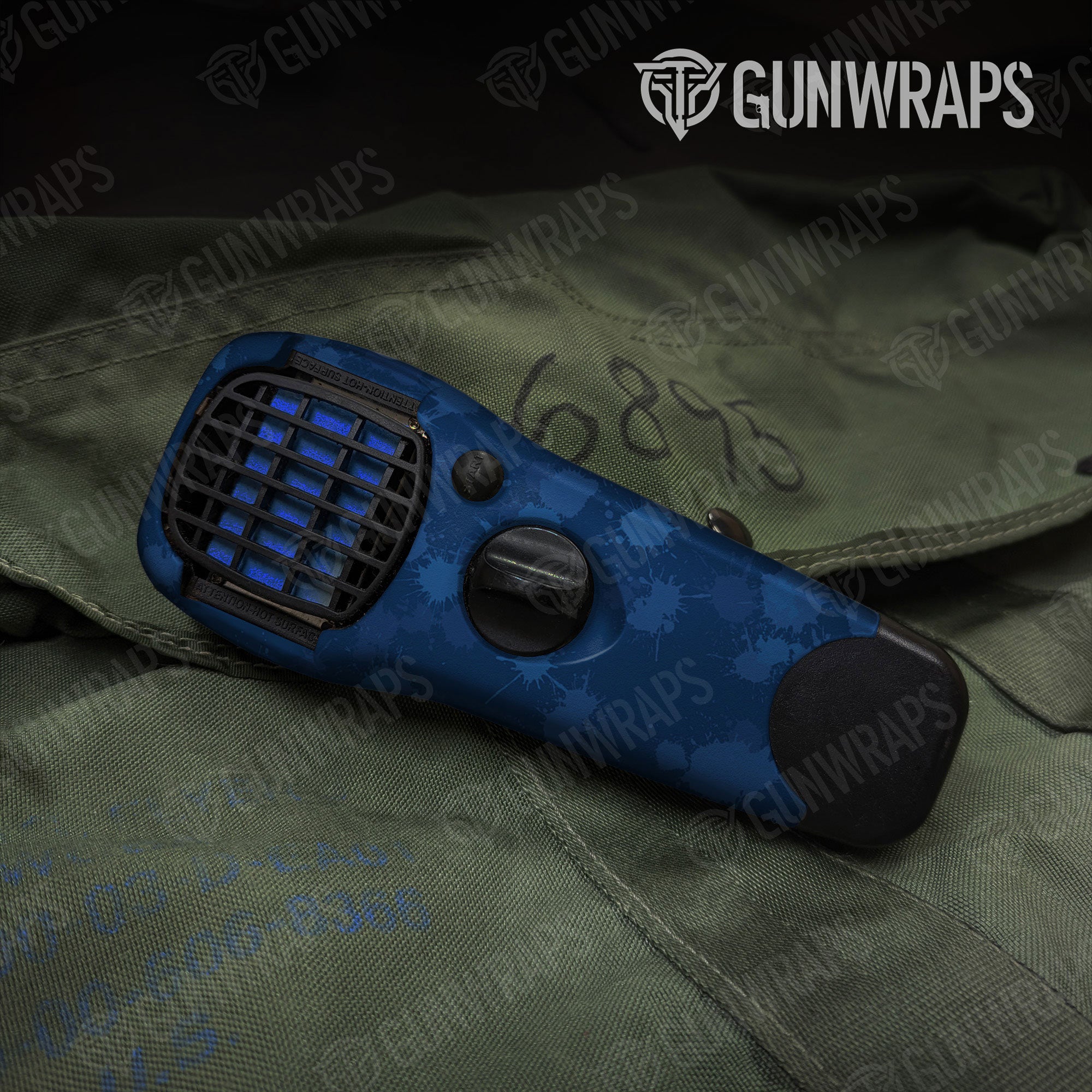 Paintball Elite Blue Gun Skin Vinyl Wrap