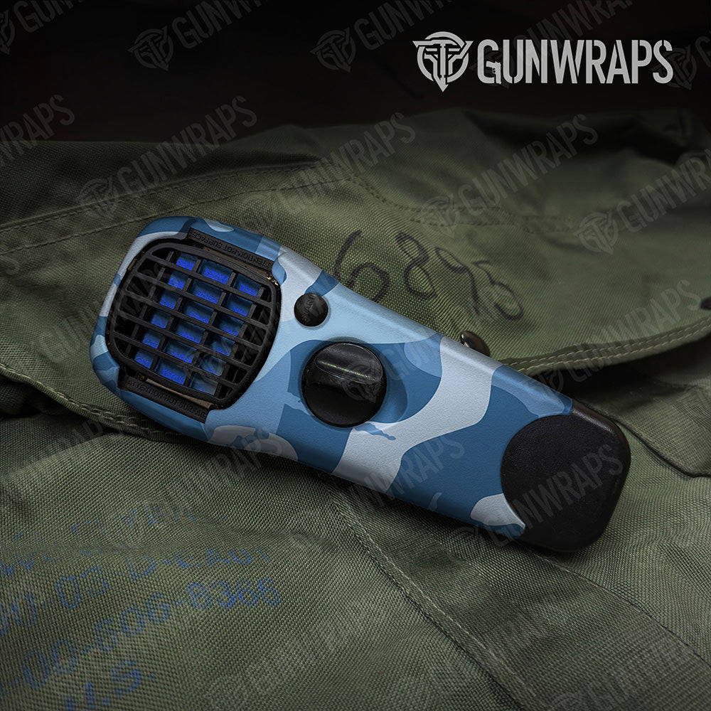 Ragged Cool Blue Gun Skin Vinyl Wrap