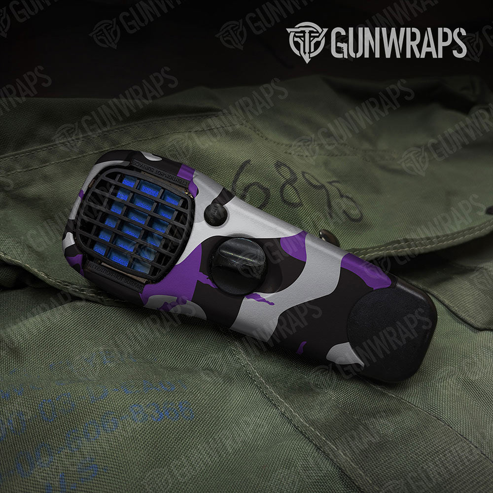 Ragged Purple Tiger Gun Skin Vinyl Wrap
