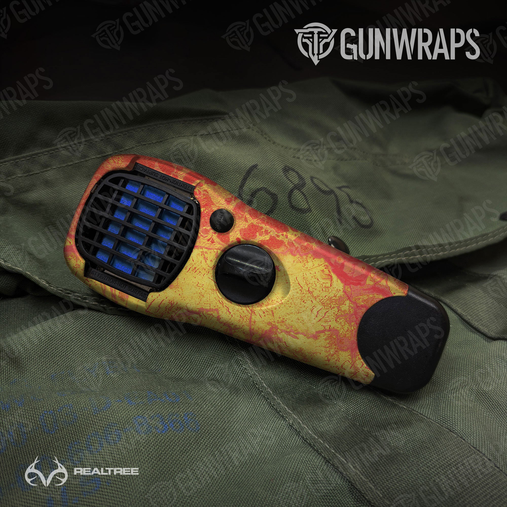 Realtree WAV3 Solar Blaze Gun Skin Vinyl Wrap