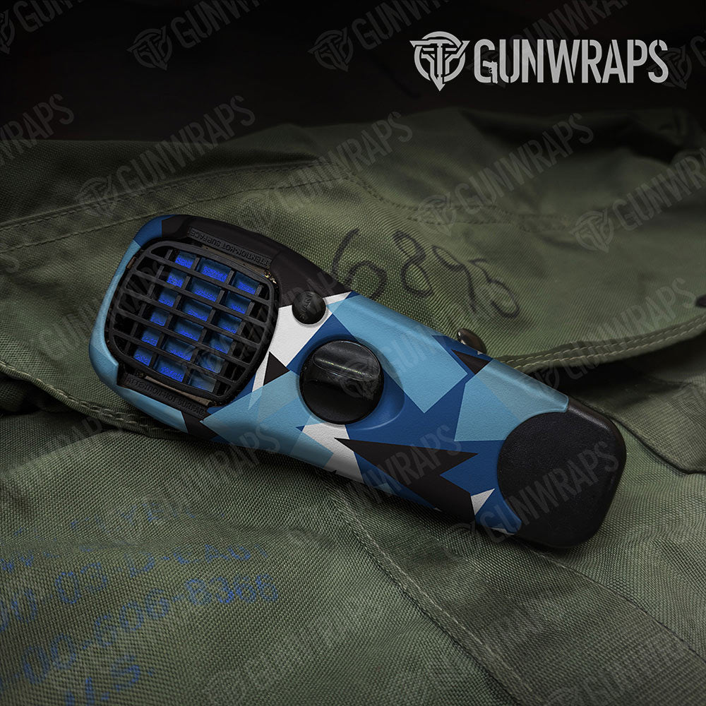 Shattered Baby Blue Gun Skin Vinyl Wrap