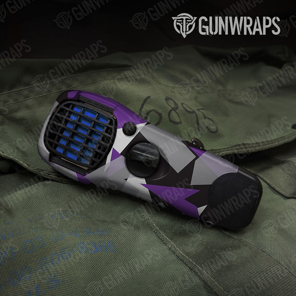 Shattered Purple Tiger Gun Skin Vinyl Wrap