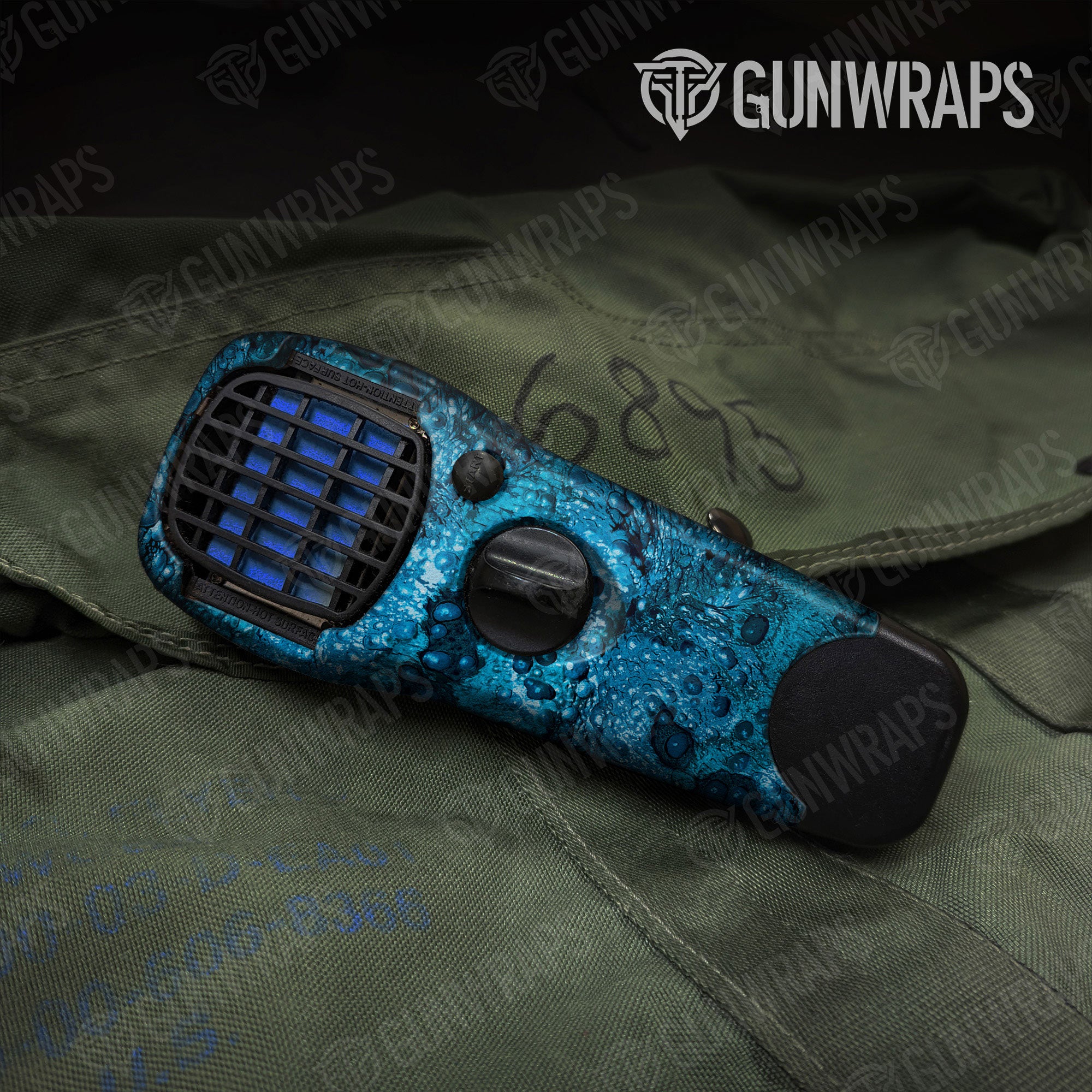 Toadaflage Blue Gun Skin Vinyl Wrap