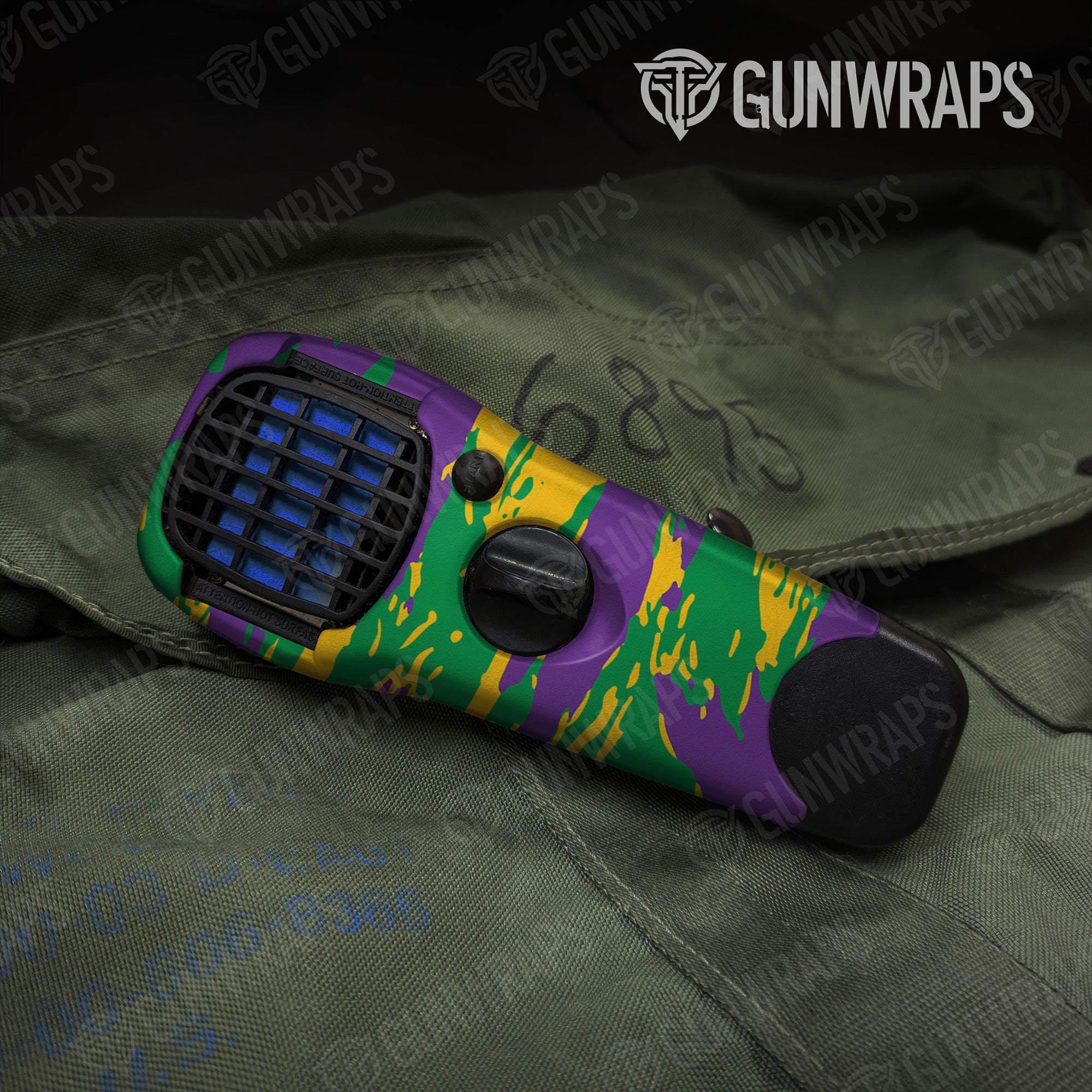 Vietnam Tiger Stripe Mardi Gras Gun Skin Vinyl Wrap