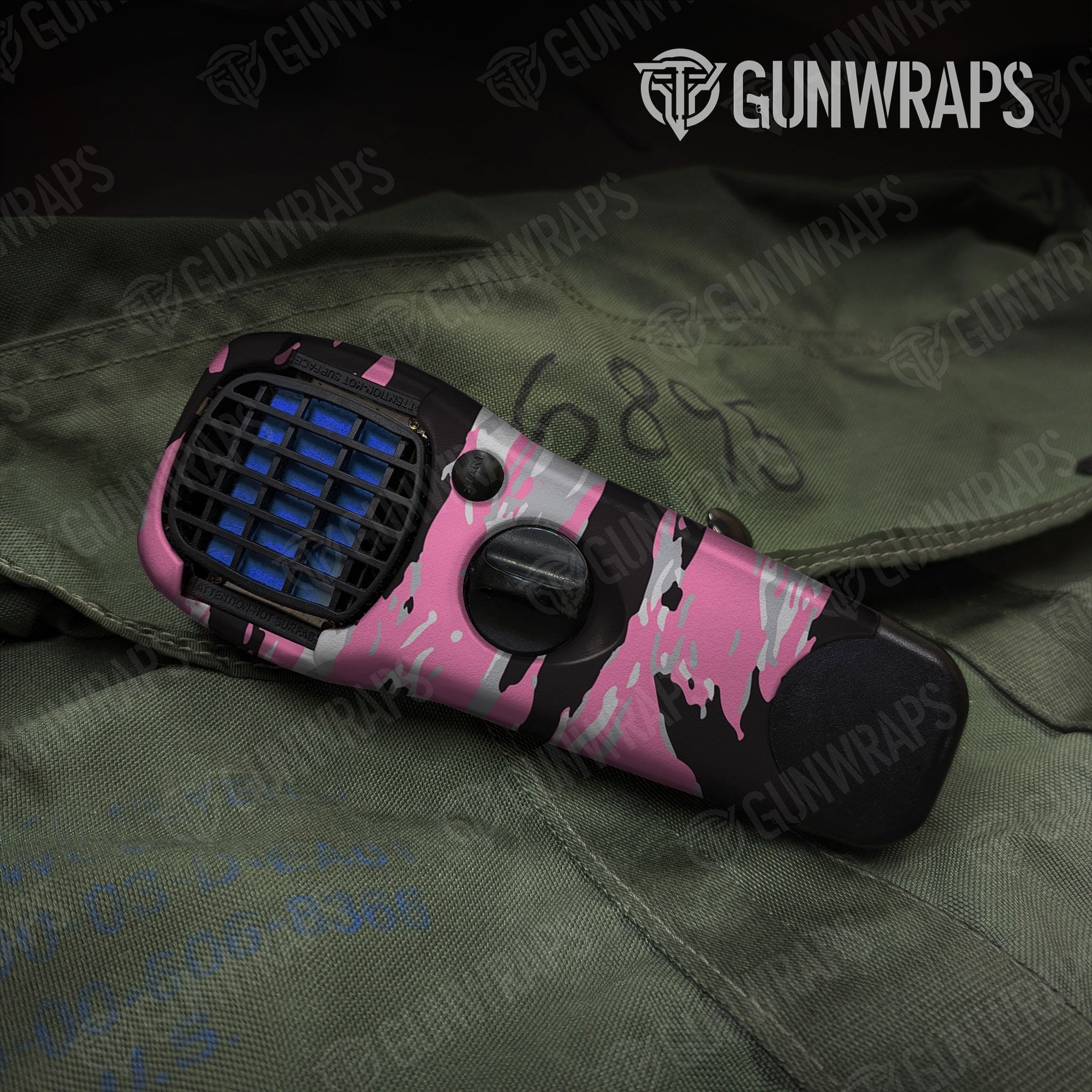 Vietnam Tiger Stripe Pink Tiger Gun Skin Vinyl Wrap