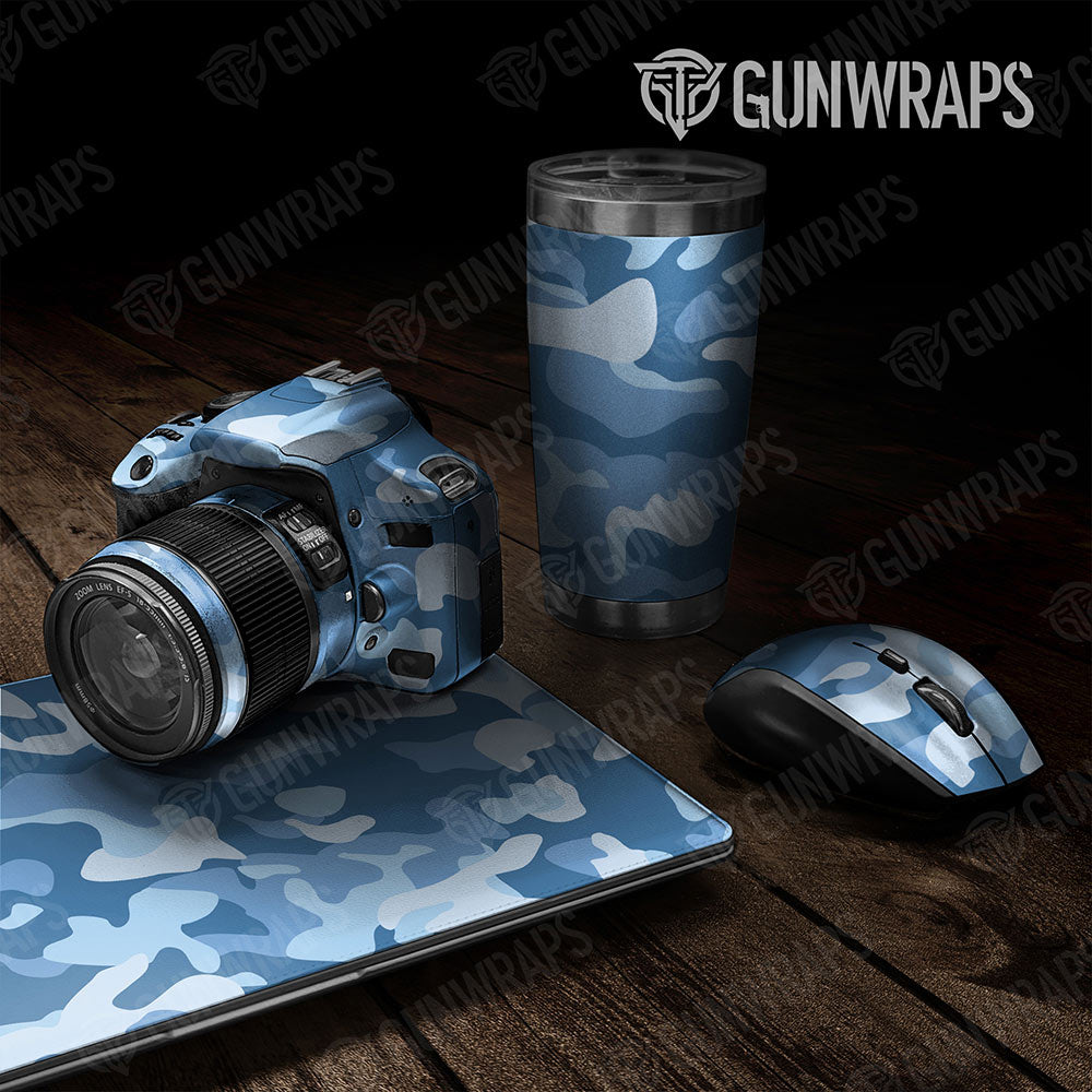 Universal Sheet Classic Gear Skin Vinyl Wrap Classic Cool Blue Gear Skin Vinyl Wrap