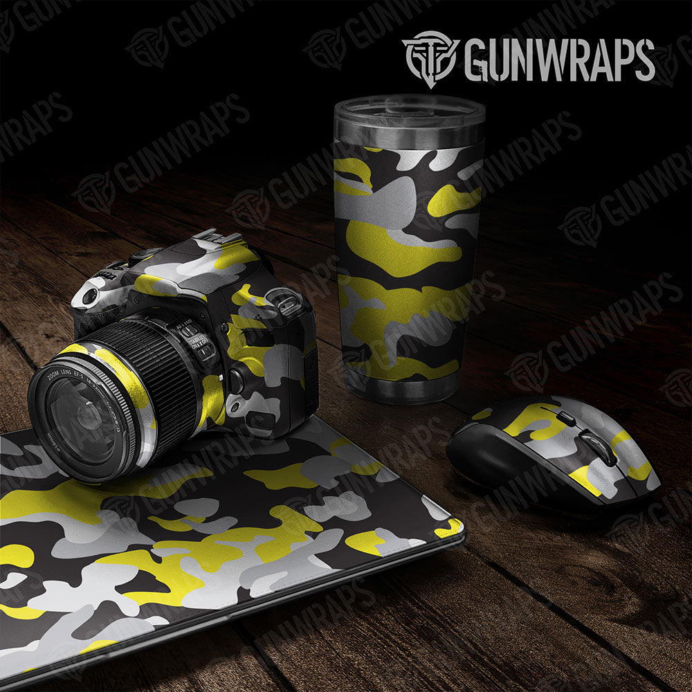 Universal Sheet Classic Gear Skin Vinyl Wrap Classic Yellow Tiger Gear Skin Vinyl Wrap