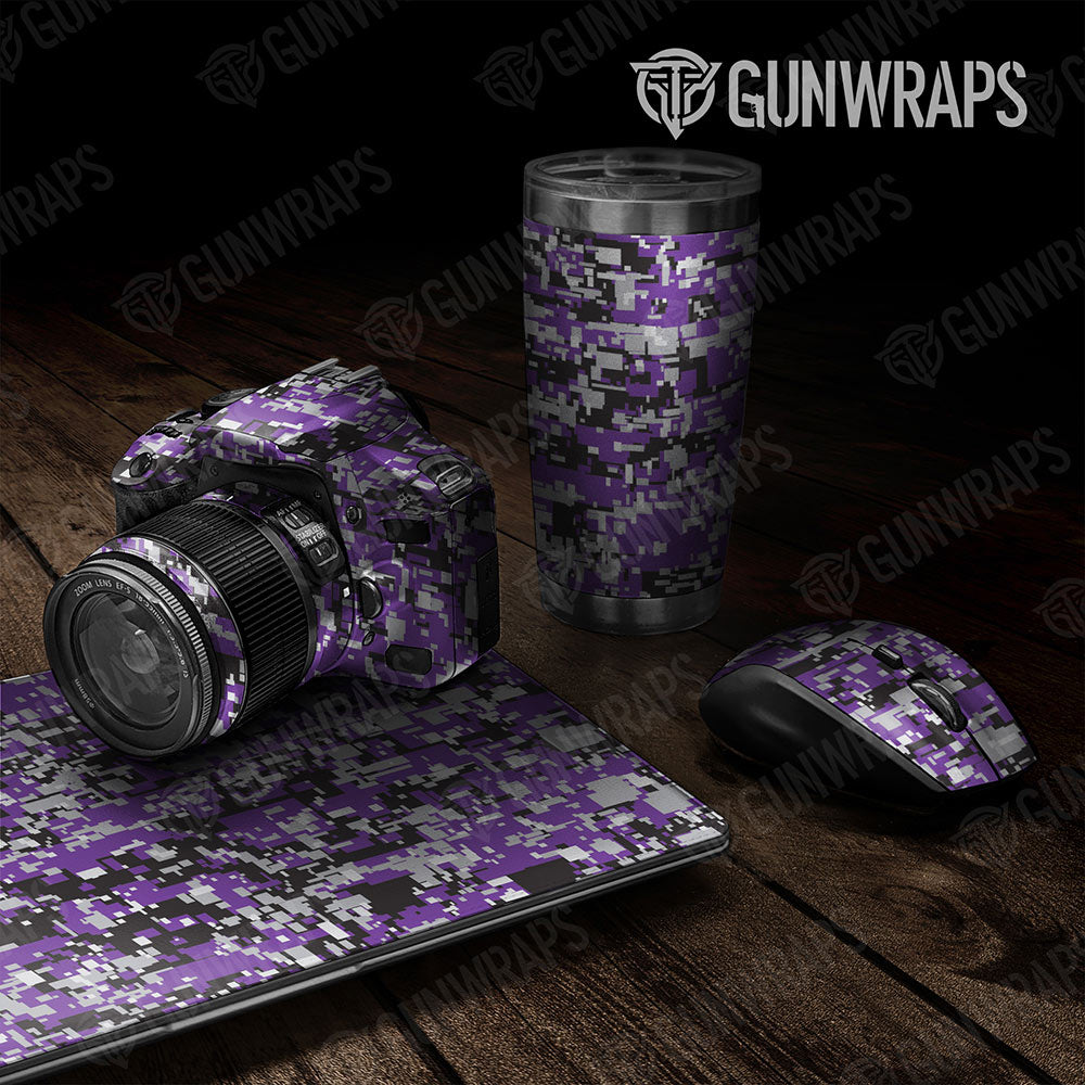 Universal Sheet Digital Gear Skin Vinyl Wrap Digital Purple Tiger Gear Skin Vinyl Wrap