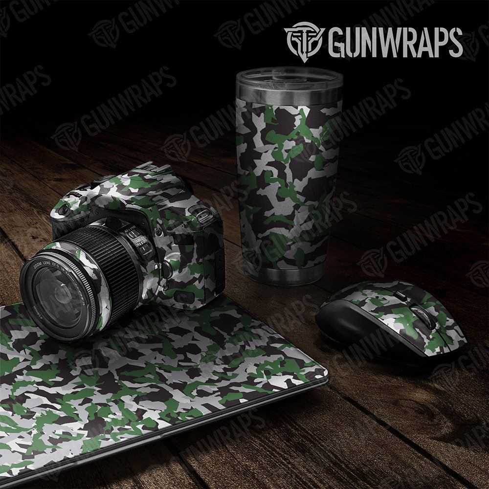 Universal Sheet Erratic Gear Skin Vinyl Wrap Erratic Green Tiger Gear Skin Vinyl Wrap