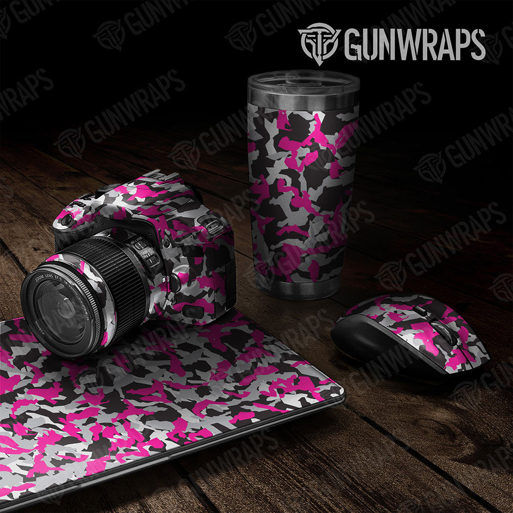 Universal Sheet Erratic Gear Skin Vinyl Wrap Erratic Magenta Tiger Gear Skin Vinyl Wrap